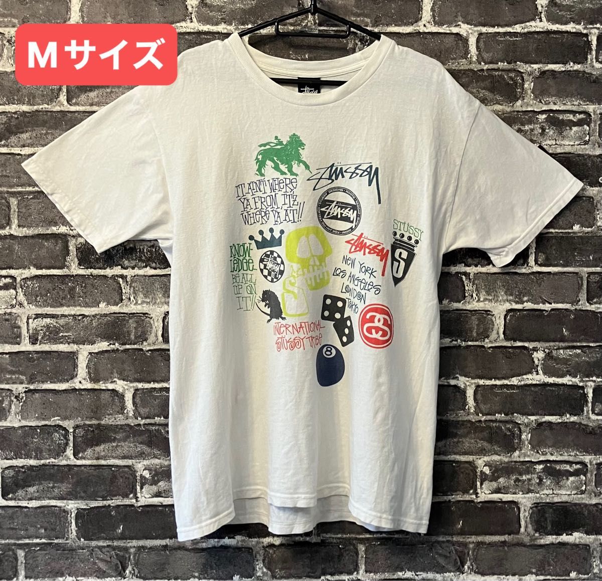 ステューシー Tシャツ Mサイズ オールド STUSSY T-SHIRTS 8 ステューシー Tシャツ Mサイズ オールド STUSSY T-SHIRTS 8