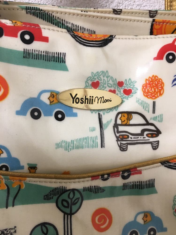 Yoshii* mother z back * enamel * pattern * Boston bag 