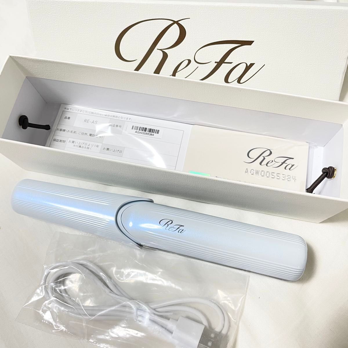 ReFa リファ フィンガーアイロン ST MTG RE-AS-02A ホワイト ReFa リファ フィンガーアイロン ST MTG RE-AS-02A ホワイト