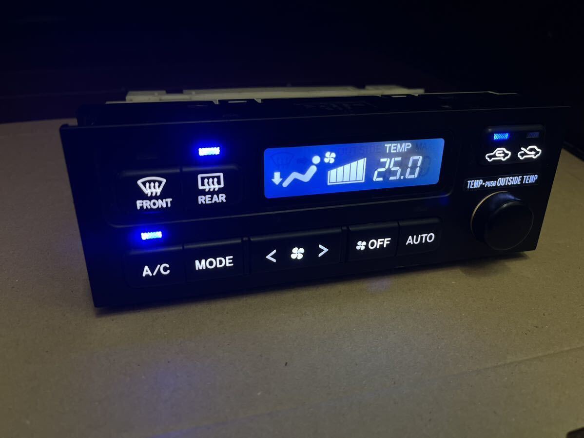 JZX100 エアコンスイッチパネル LED打ち替え液晶反転加工品 JZX100 エアコンスイッチパネル LED打ち替え液晶反転加工品