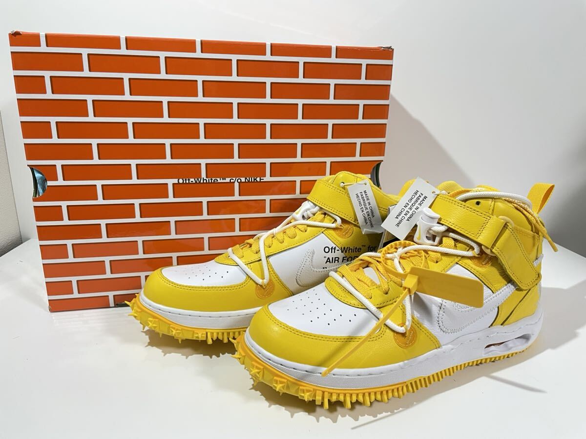 新品】Off-White × Nike Air Force 1 Mid SP LTHR オフホワイト 新品】Off-White × Nike Air Force 1 Mid SP LTHR オフホワイト