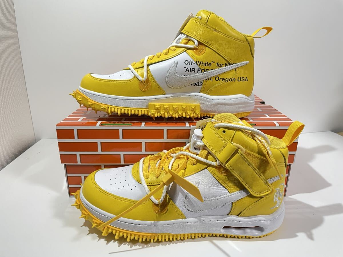 新品】Off-White × Nike Air Force 1 Mid SP LTHR オフホワイト 新品】Off-White × Nike Air Force 1 Mid SP LTHR オフホワイト