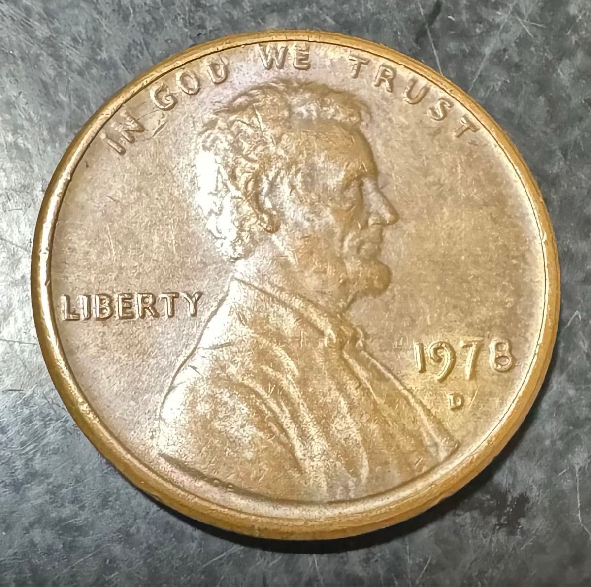 LIBERTY ONE CENT 1セント硬貨 1978年D刻印 銅 希少 レア コイン LIBERTY ONE CENT 1セント硬貨 1978年D刻印 銅 希少 レア コイン