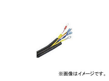 パンドウイット コルゲートチューブ ポリエチレン スリット付き 黒 CLT100F-C20(4401433)