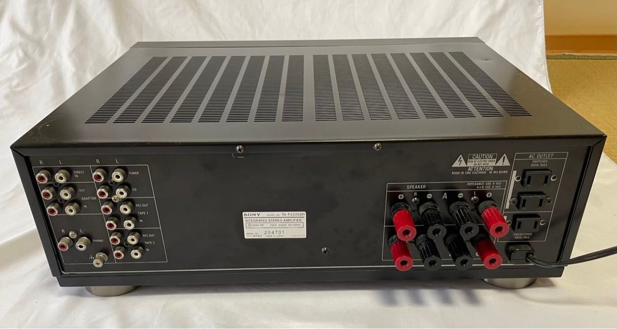 SONY TA-222ESR 中古 AMPLIFIER STEREO|Yahoo!フリマ(旧PayPay SONY TA-222ESR 中古 AMPLIFIER STEREO|Yahoo!フリマ(旧PayPay