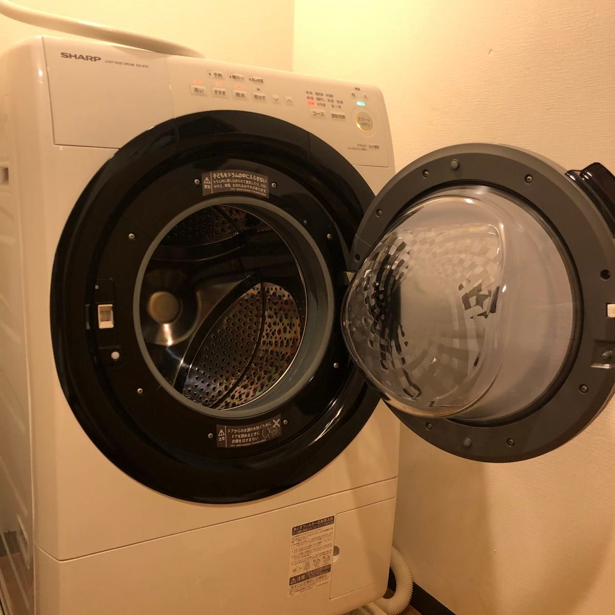 SHARP ES-S7E-WRドラム式 洗濯機 右開き 2022年に購入 シャープ SHARP ES-S7E-WRドラム式 洗濯機 右開き 2022年に購入 シャープ
