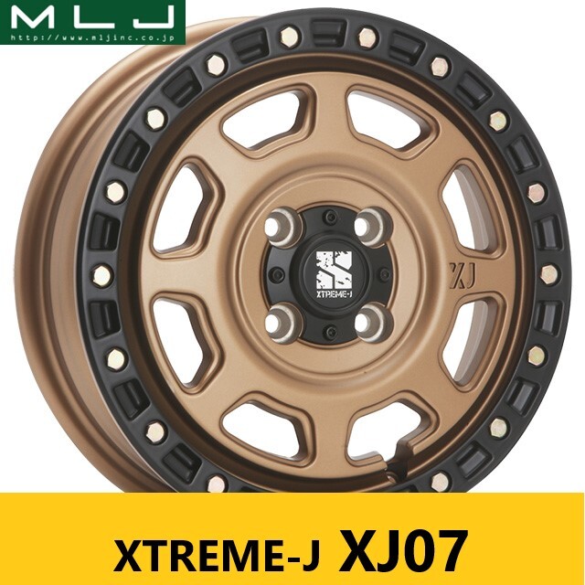 マットブロンズ MLJ XJ07 4.0J 12in IS42 100 ジオランダー KT 145/80R12 80/78N 新品4本 キャリィ ハイゼット N-BOX アトレー_画像1