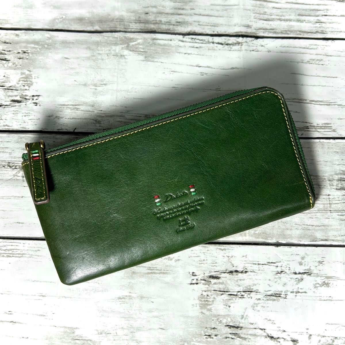 ☆ Dakota / ダコタ ☆ レザー L字ファスナー長財布 グリーン系 ☆ Dakota / ダコタ ☆ レザー L字ファスナー長財布 グリーン系