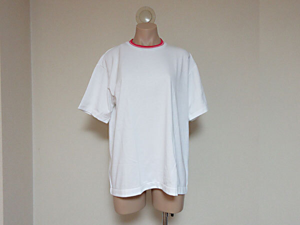 体操服 体操着★中学校 高校★半袖Tシャツ★MIZUNO ミズノ★82HT-3866★ホワイト×R.レッド★Sサイズ★未使用