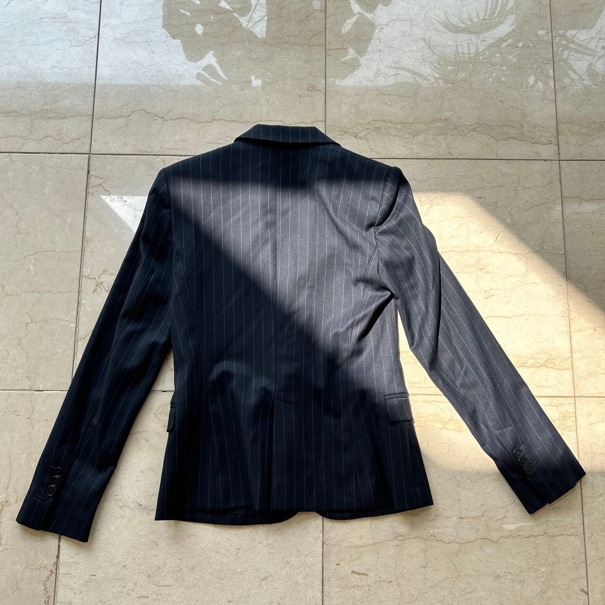 ザラ ZARA ストライプ ネイビー ジャケット xs テーラード ザラ ZARA ストライプ ネイビー ジャケット xs テーラード