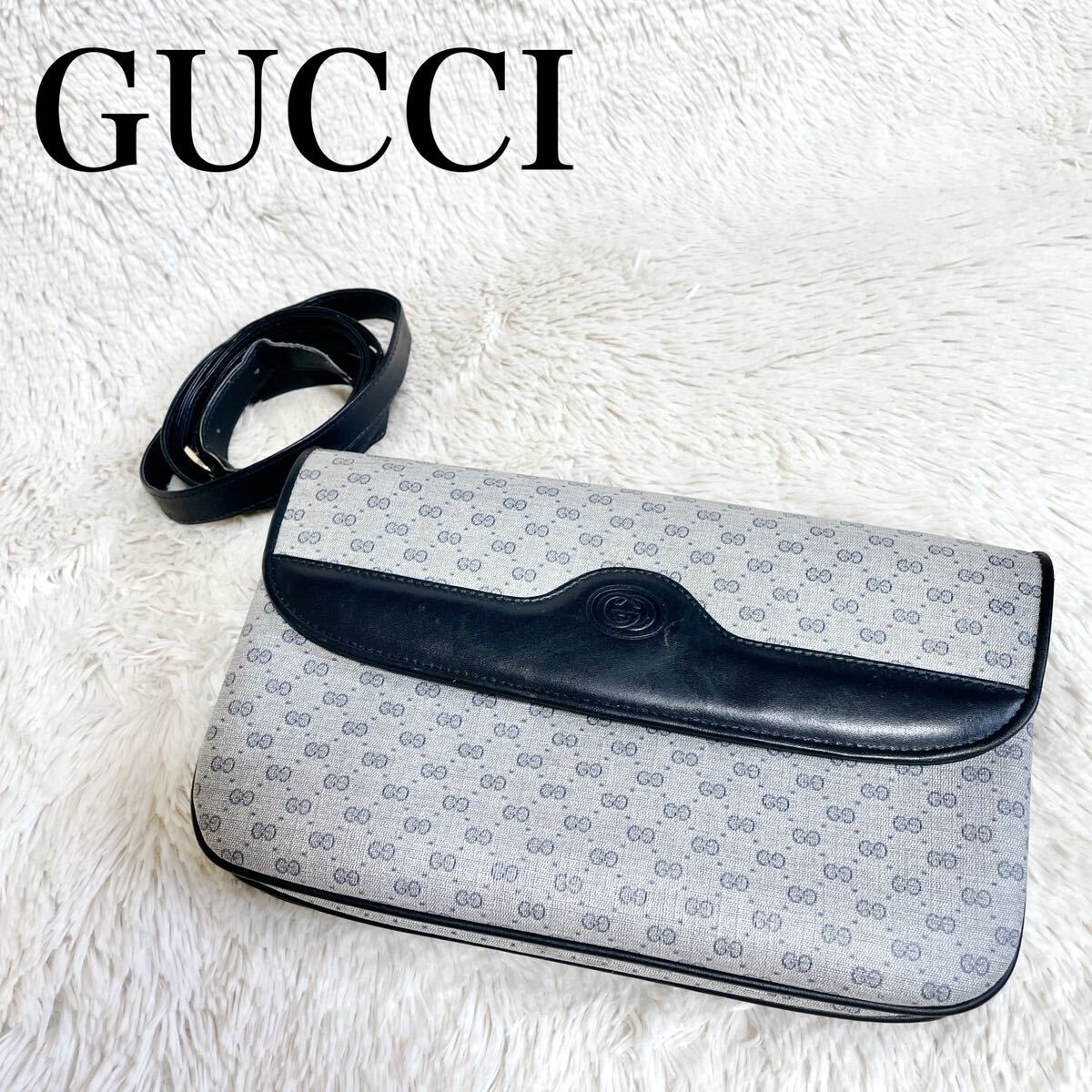 GUCCI グッチ マイクロGG 2way ショルダーバッグ クラッチバッグ GUCCI グッチ マイクロGG 2way ショルダーバッグ クラッチバッグ