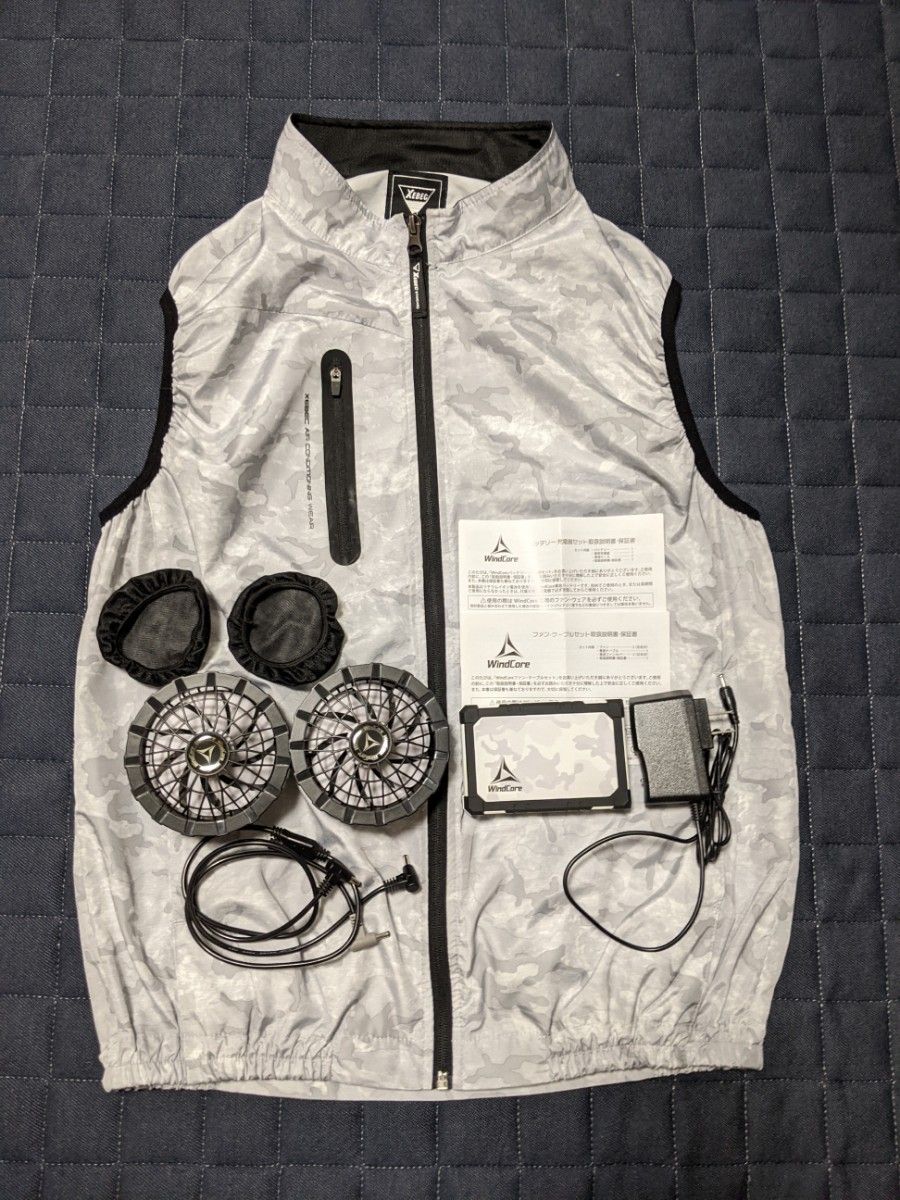 空調服 WindCore ファン・ケーブルセット バッテリー・充電器セット WindCore バッテリー充電器 ファン 空調服セット|Yahoo!フリマ