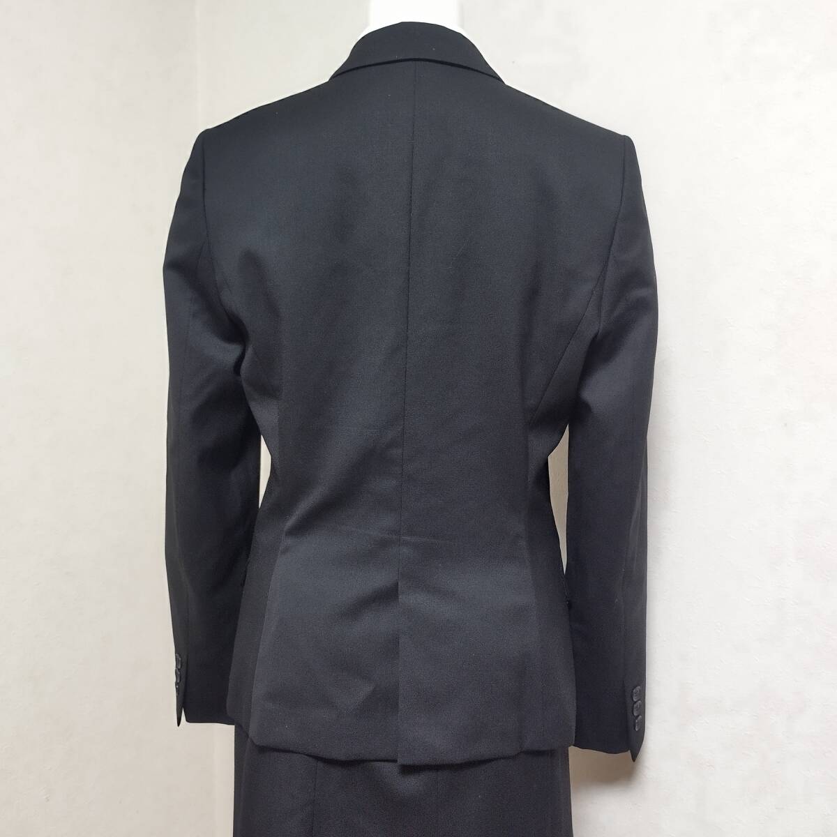 超美品 M-TL アオキAOKI LES MUES 黒無地リクルートスーツ 就活 超美品 M-TL アオキAOKI LES MUES 黒無地リクルートスーツ 就活