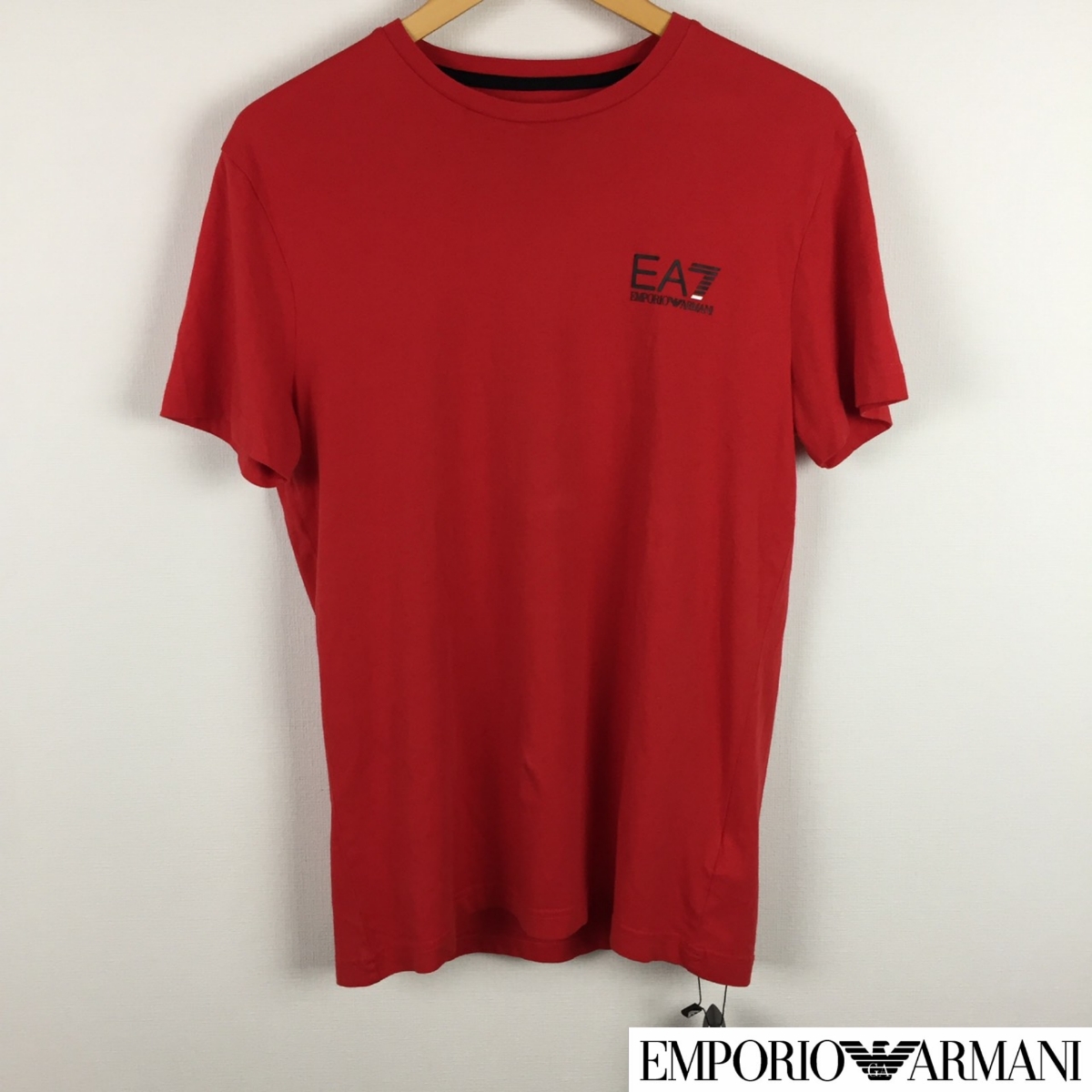 新品 エンポリオアルマーニ 半袖Tシャツ レッド サイズM タグ付未使用