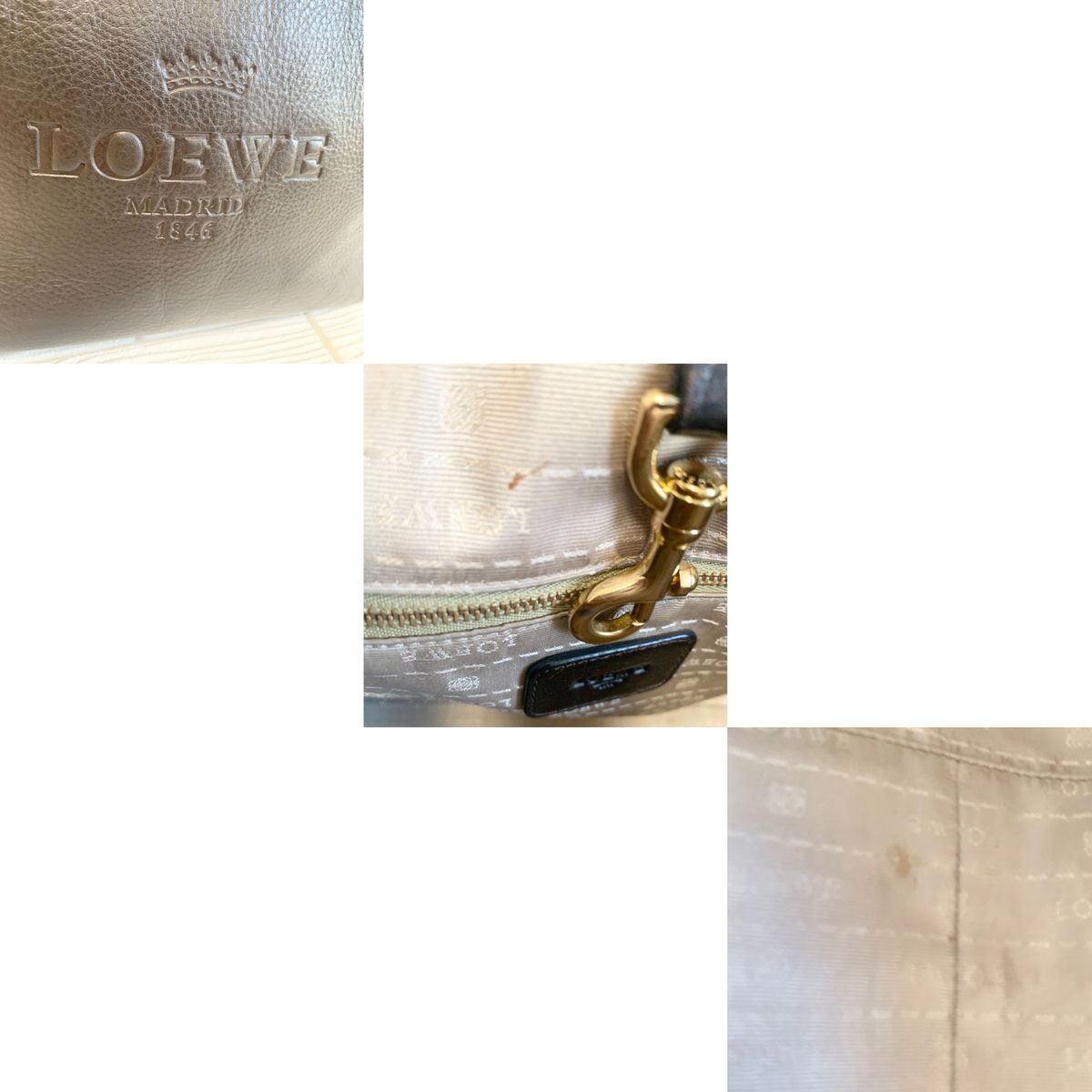 LOEWE ロエベ トートバッグ ヘリテージ デカロゴ ダークブラウン LOEWE ロエベ トートバッグ ヘリテージ デカロゴ ダークブラウン