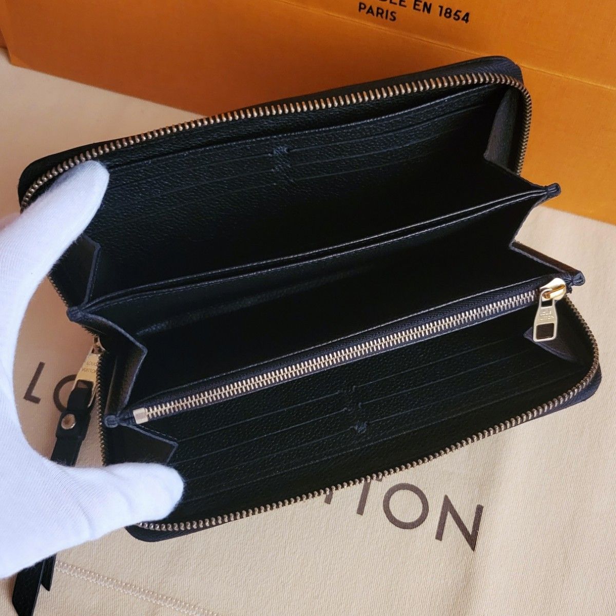 極美品】ルイヴィトン モノグラム アンプラント ジッピー 長財布 極美品】ルイヴィトン モノグラム アンプラント ジッピー 長財布