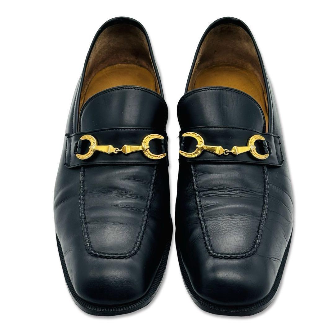GUCCI オールドグッチ レザー ローファー 約27 5cm 靴 シューズ GUCCI オールドグッチ レザー ローファー 約27 5cm 靴 シューズ