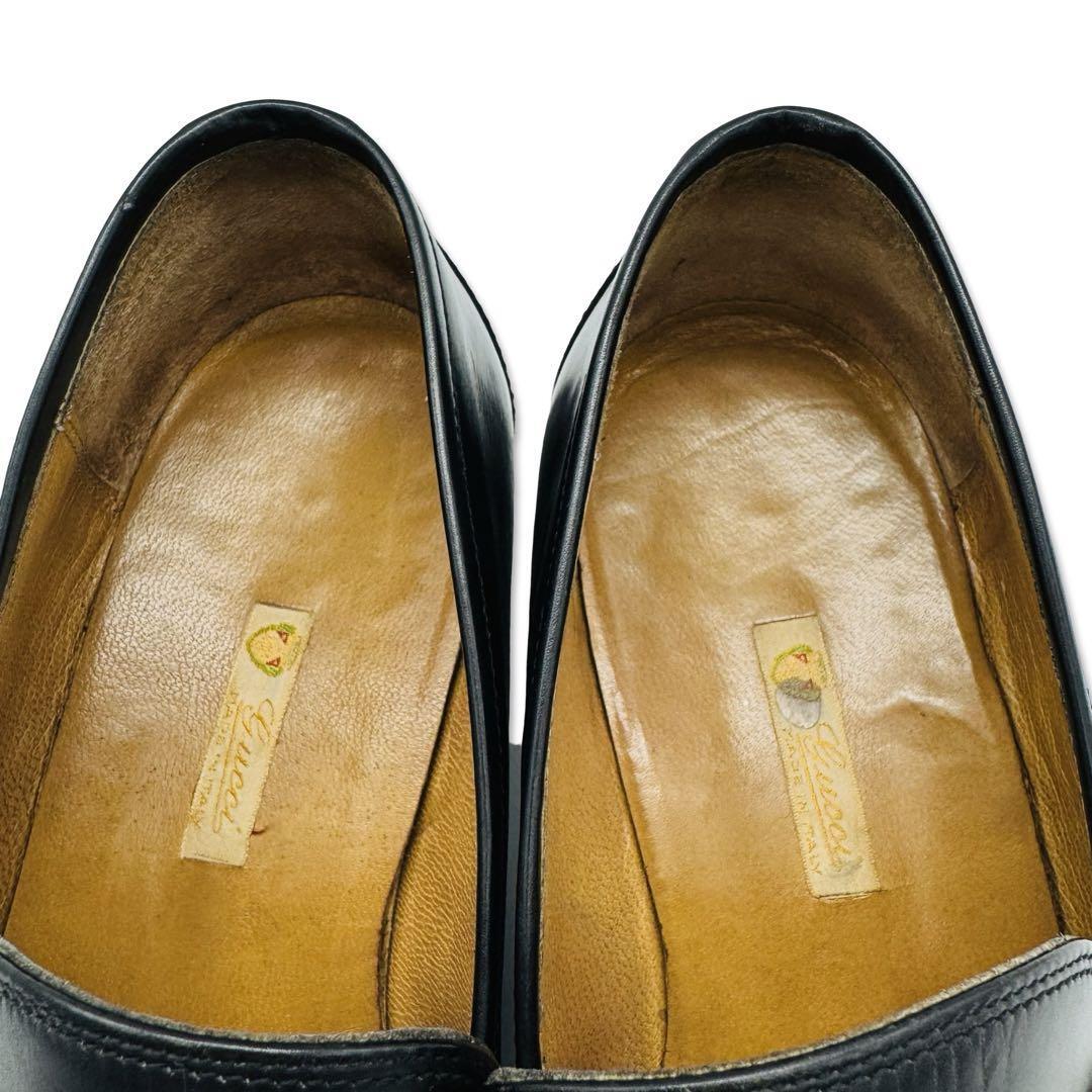GUCCI オールドグッチ レザー ローファー 約27 5cm 靴 シューズ GUCCI オールドグッチ レザー ローファー 約27 5cm 靴 シューズ
