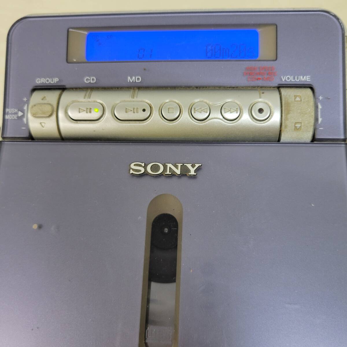SSS0723-224□通電確認済 SONY ソニー MD/CDプレーヤー Sound SSS0723-224□通電確認済 SONY ソニー MD/CDプレーヤー Sound