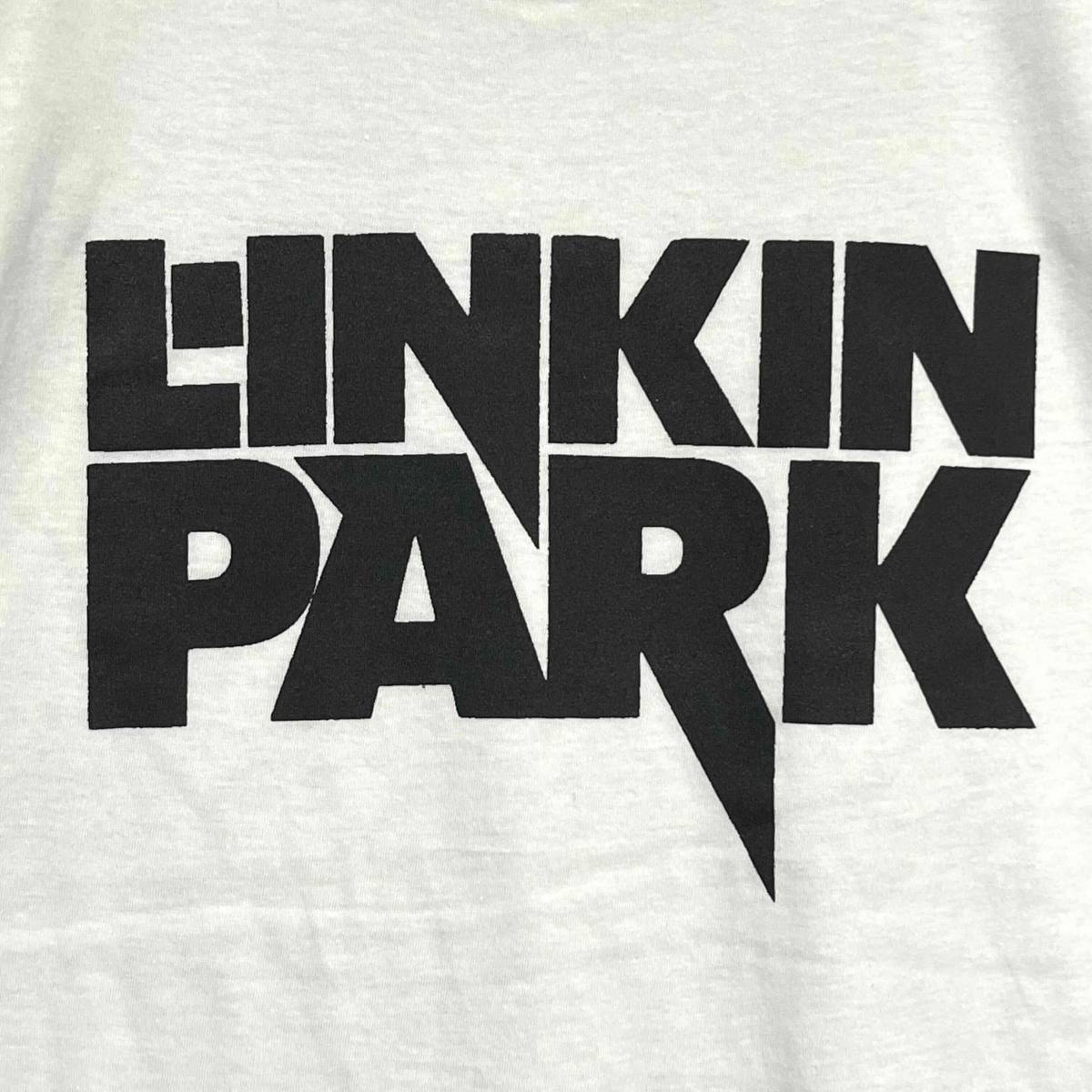 LINKIN PARK リンキンパーク ロックTシャツ 白 L(文字、ロゴ LINKIN PARK リンキンパーク ロックTシャツ 白 L(文字、ロゴ