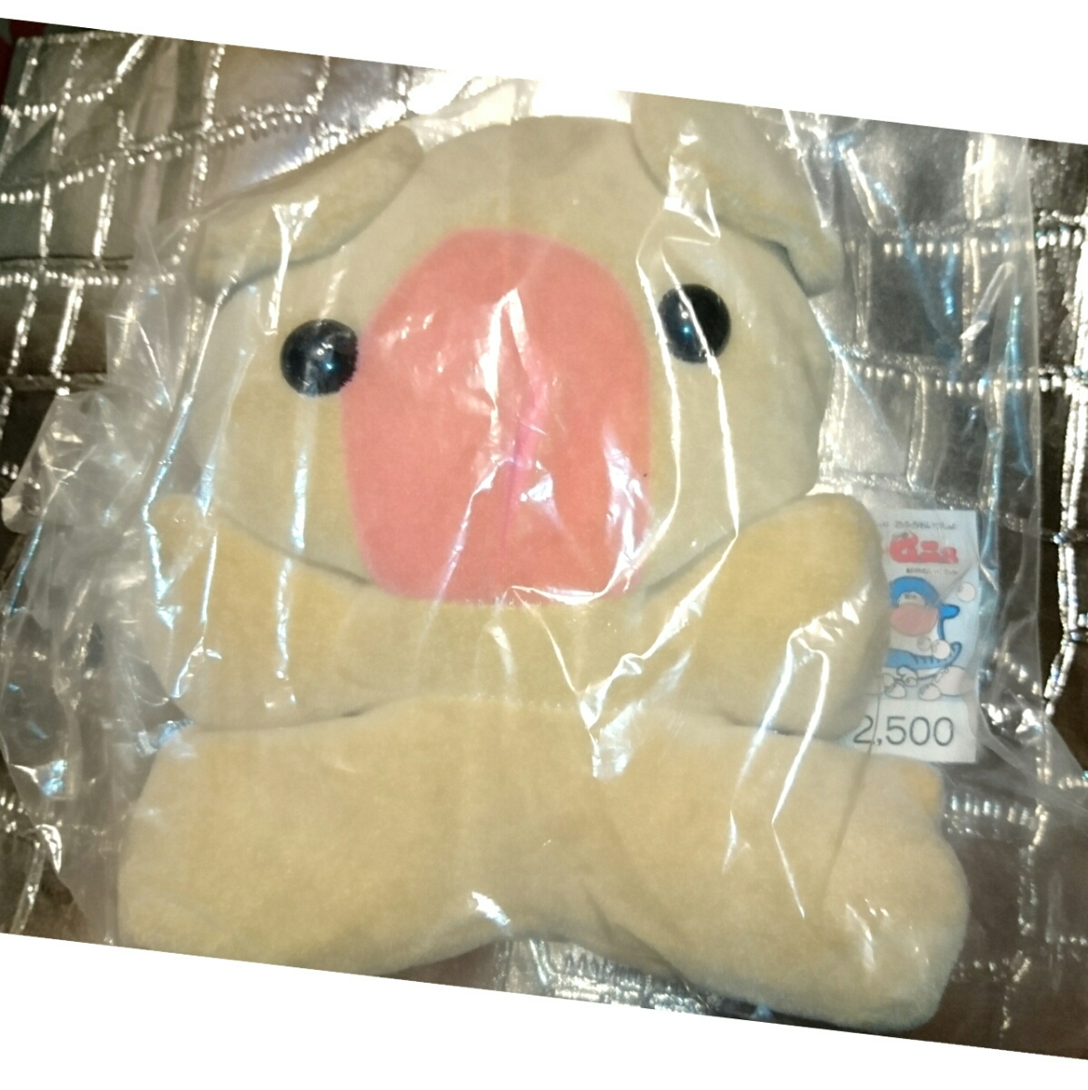 mnyumnyu.. pig pig 80 period toy new goods bath soft toy sponge Showa Retro Showa Retro fancy bath bath doll rare 