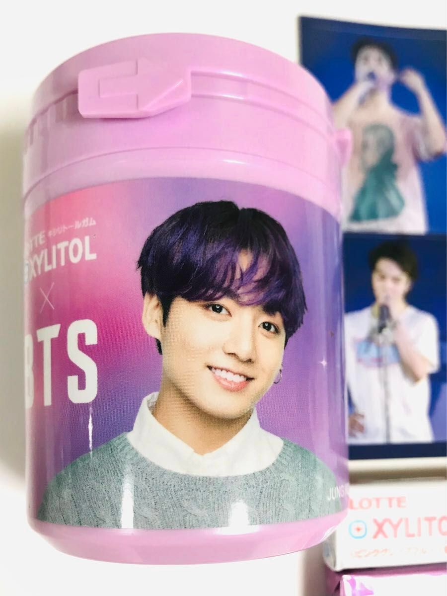 BTS ジョングク ロッテキシリトールガム第1弾ボトルとスティック