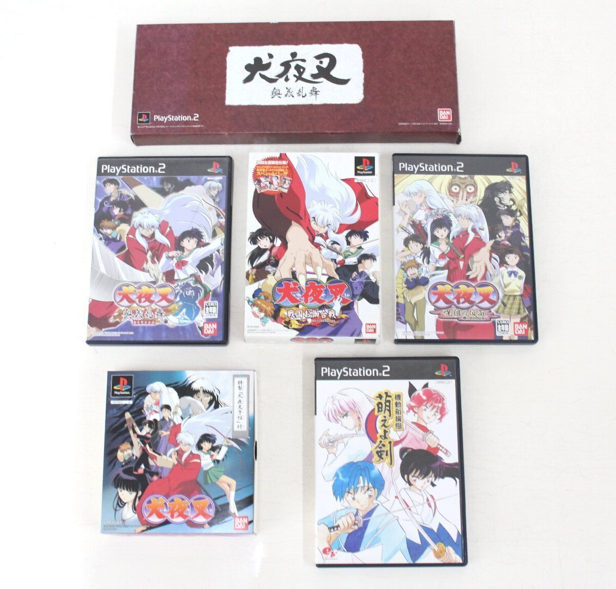 kf11 PS1 PS2用ソフト 犬夜叉 萌えよ剣 5本セット 特典付きあり kf11 PS1 PS2用ソフト 犬夜叉 萌えよ剣 5本セット 特典付きあり