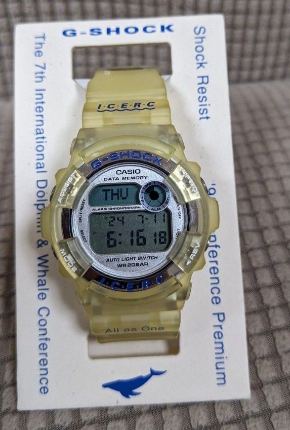 カシオ G-SHOCK DW-9200K-2BT 第7回国際イルカ・クジラ会議 青 カシオ G-SHOCK DW-9200K-2BT 第7回国際イルカ・クジラ会議 青