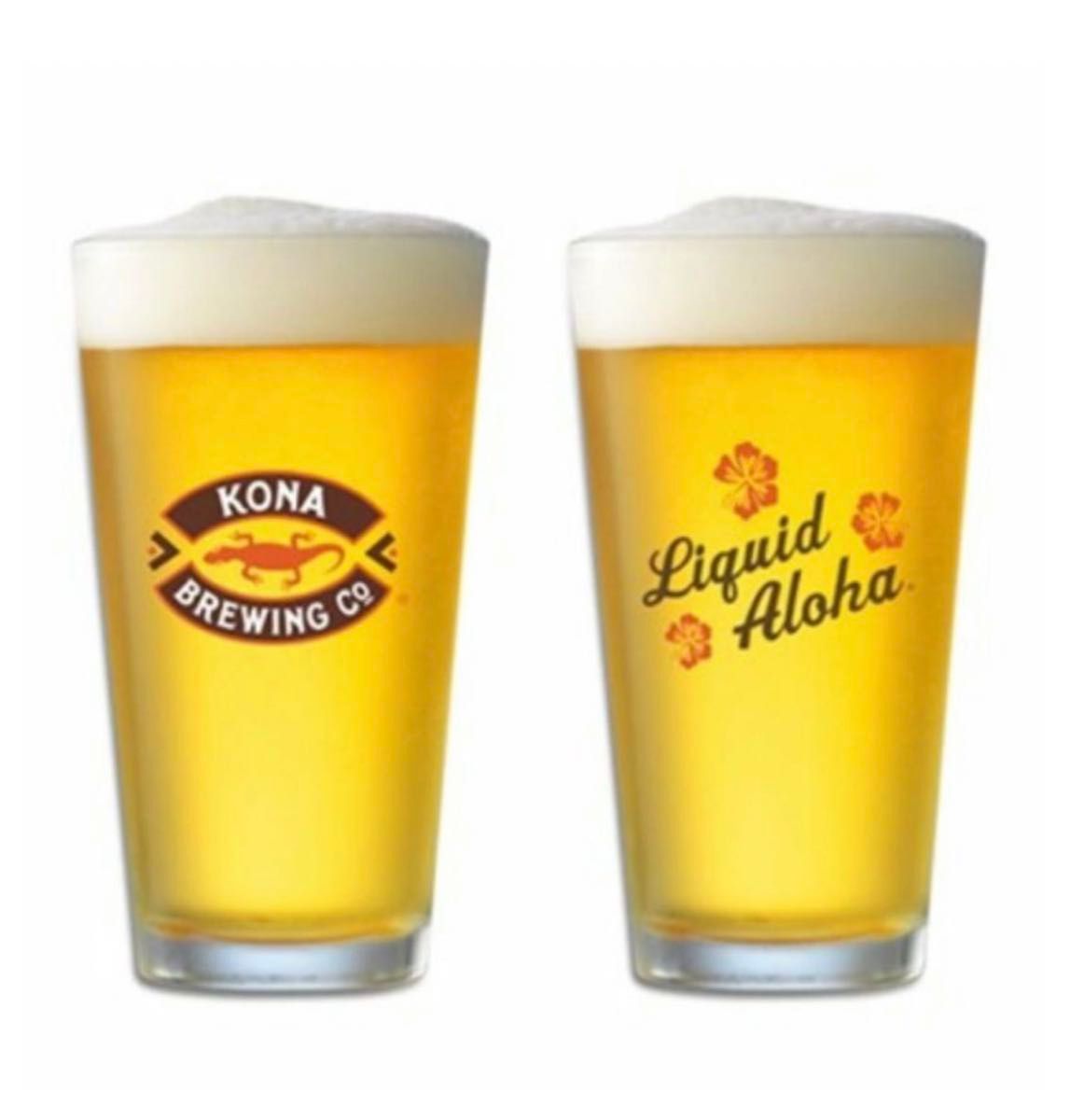 コナビール ロゴパイントグラス ビールグラス ハワイ ペア 2個