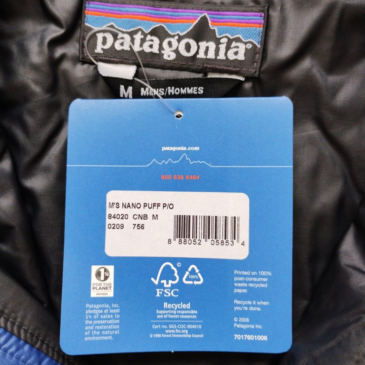 Patagonia パタゴニア 09年製 新品 未使用 Nano Puff Pullover Patagonia パタゴニア 09年製 新品 未使用 Nano Puff Pullover