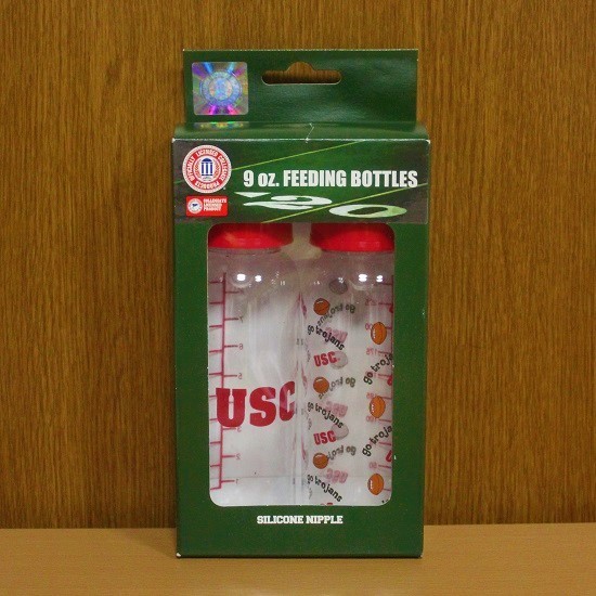 アメフト　USC　哺乳瓶　セット　ボトル　ベイビー　USA 　アメリカ　購入_画像1
