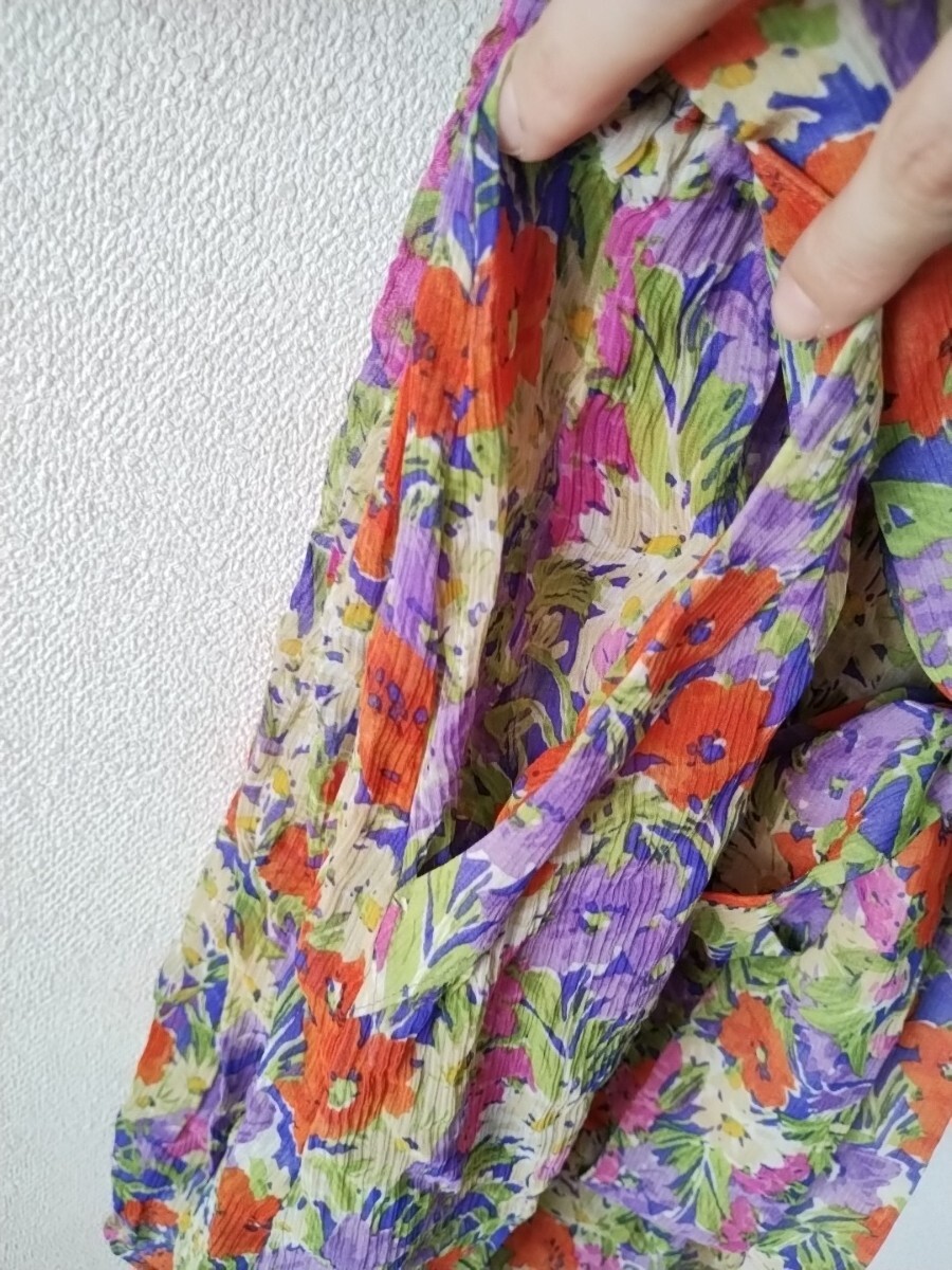 トゥモローランド マカフィー MACPHEE 花柄 ワンピース シルク トゥモローランド マカフィー MACPHEE 花柄 ワンピース シルク