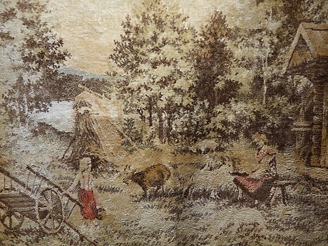 ☆アンティーク ビンテージ ゴブラン織 タペストリー 絵画 ☆アンティーク ビンテージ ゴブラン織 タペストリー 絵画