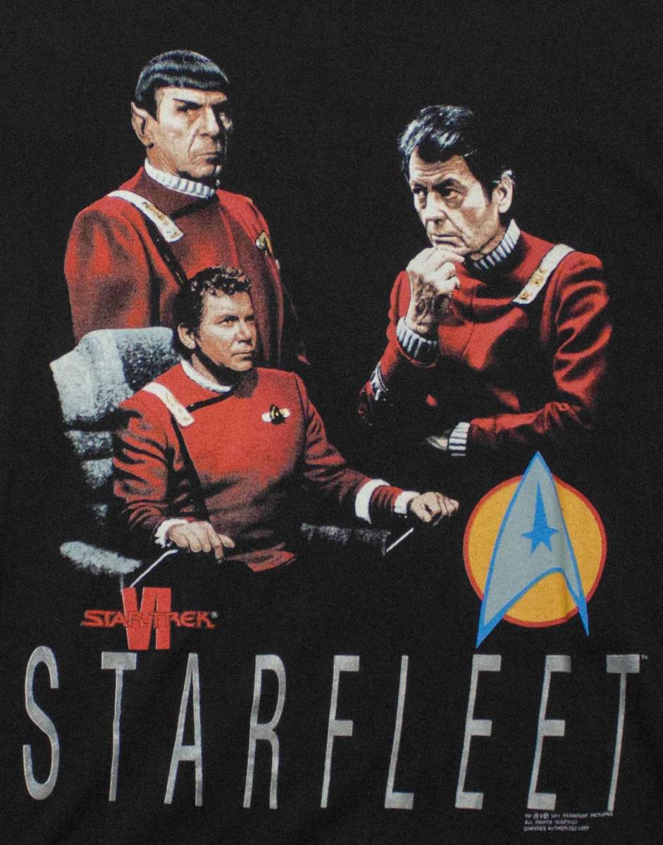 1991年 USA製 STAR TREK 『STARFLEET / KLINGONS』 Tシャツ スタートレック STAR WARS_画像6