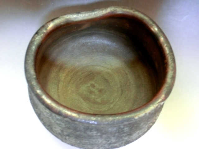 建水■古備前 陶器建水 歪み茶器 古いお茶道具 古美術 時代物 骨董品■ Yahoo!オークション - 建水 古備前 陶器建水 歪み茶器 古いお