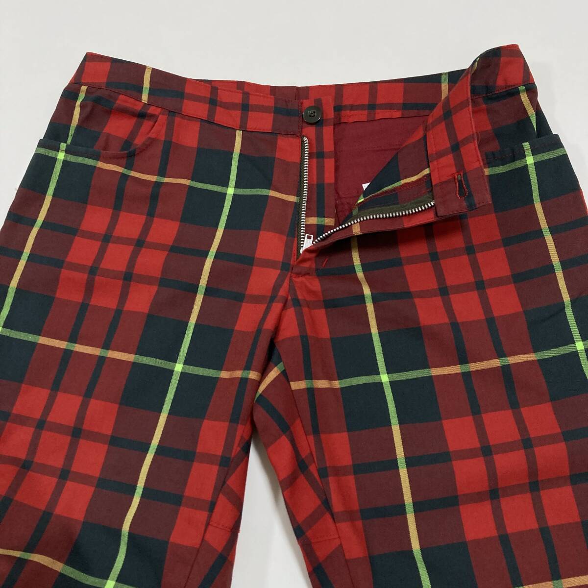 2001SS UNDERCOVER CHAOTIC DISCORD タータンチェック クロップド パンツ Mサイズ アンダーカバー スラックス VINTAGE archive 4040263_画像5