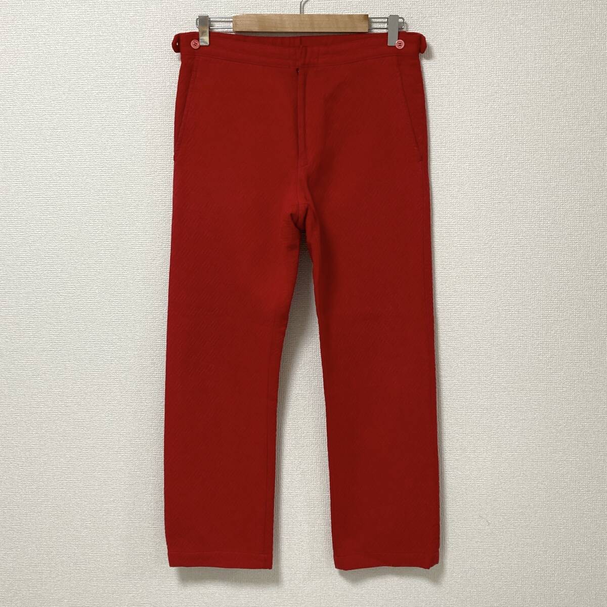 AD1999 コムデギャルソンオムプリュス ゴブラン期 制品染め キルティング パンツ 赤 HOMME PLUS スラックス 90s VINTAGE archive 4040183