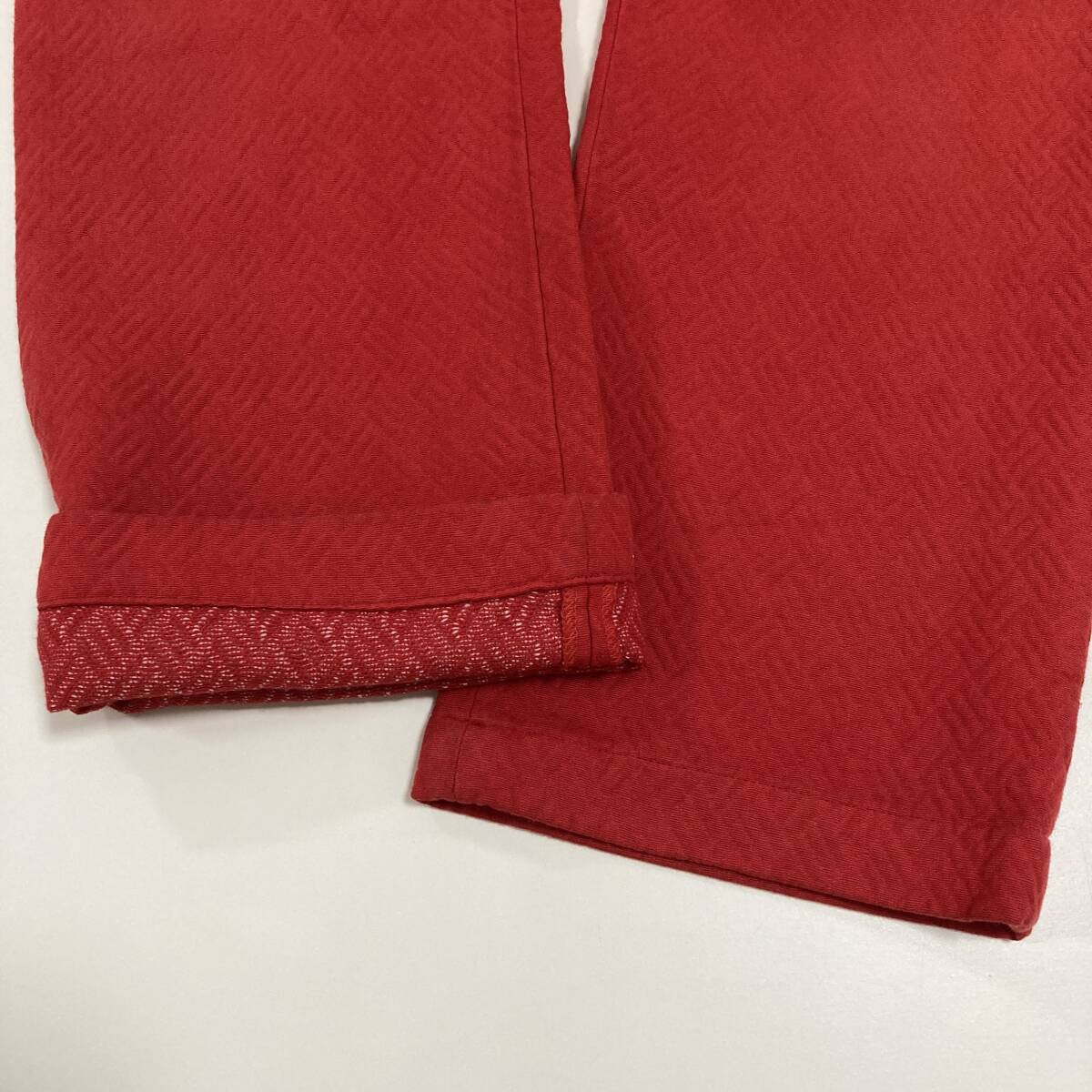 AD1999 コムデギャルソンオムプリュス ゴブラン期 制品染め キルティング パンツ 赤 HOMME PLUS スラックス 90s VINTAGE archive 4040183