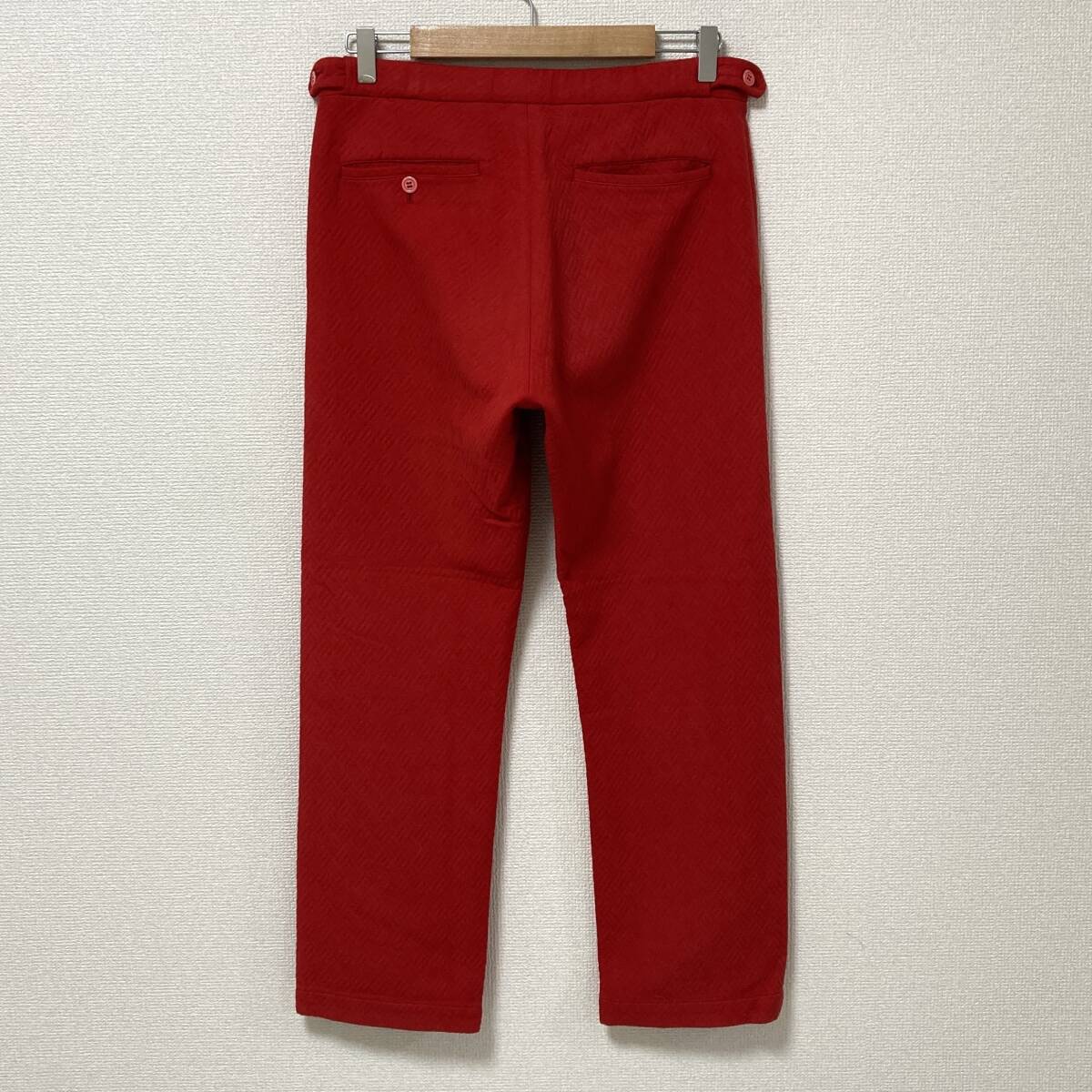 AD1999 コムデギャルソンオムプリュス ゴブラン期 制品染め キルティング パンツ 赤 HOMME PLUS スラックス 90s VINTAGE archive 4040183