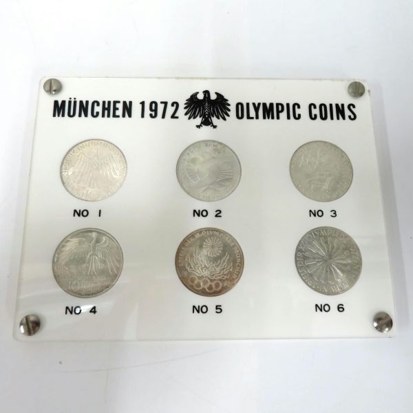 ミュンヘンオリンピック 1972 シルバーコイン 10マルク銀貨 6枚 ミュンヘンオリンピック 1972 シルバーコイン 10マルク銀貨 6枚