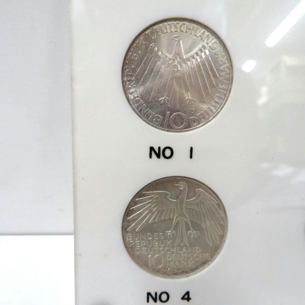 ミュンヘンオリンピック 1972 シルバーコイン 10マルク銀貨 6枚 ミュンヘンオリンピック 1972 シルバーコイン 10マルク銀貨 6枚