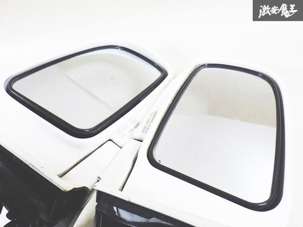  Nissan original Y31 Cedric door mirror side mirror left right set both sides passenger's seat side driver`s seat side 5 pin retractable plating white white IKI 8102 shelves 2J2