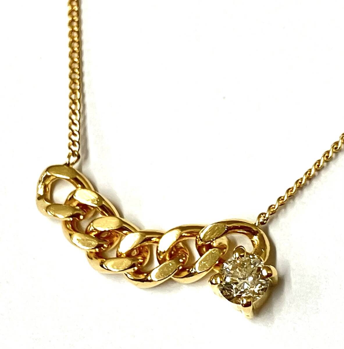 32764円 ペアピアス 1粒石 六芒星 ダイアモンド 18金イエロー