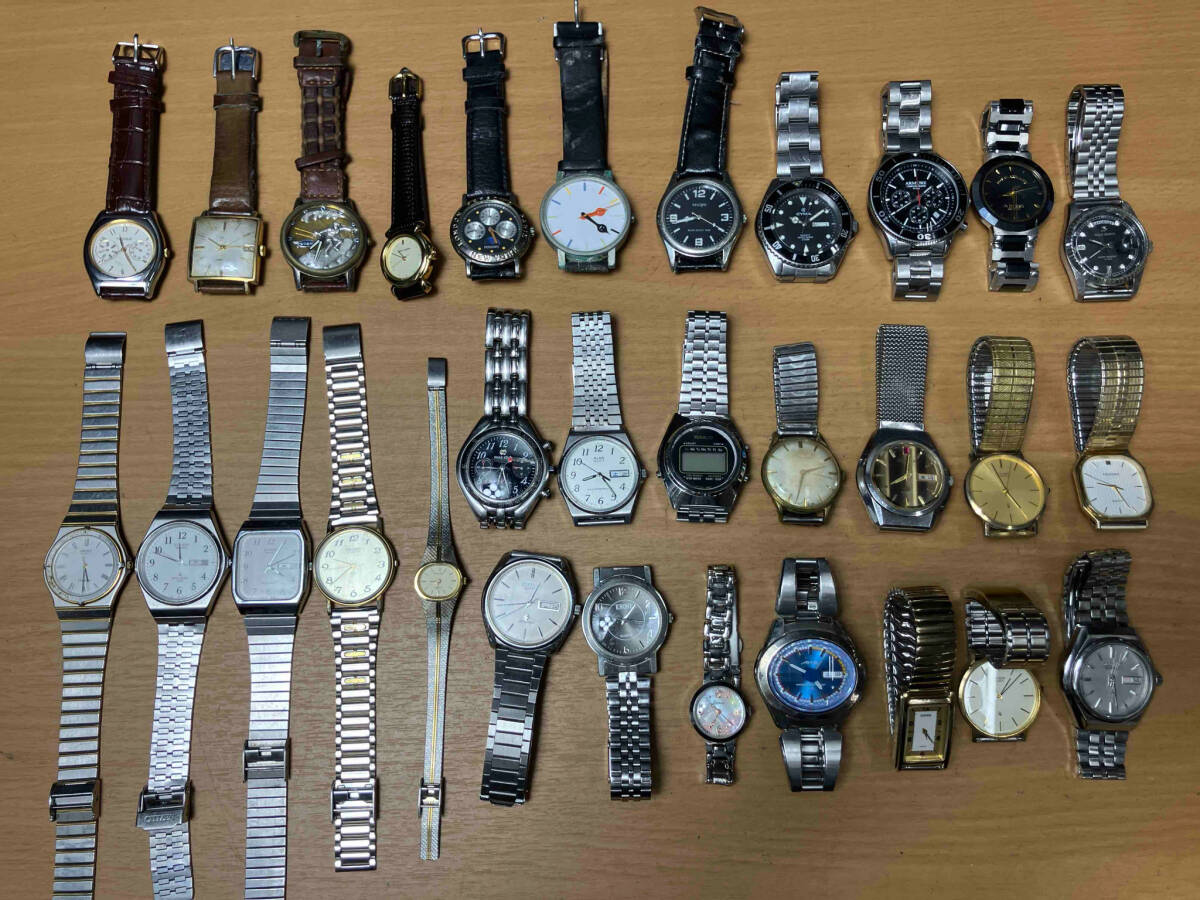【ジャンク】CASIO・SEIKO・CITIZENその他 計10点セット売り Yahoo!オークション - ジャンク ⑩腕時計 30個セット まとめ売り