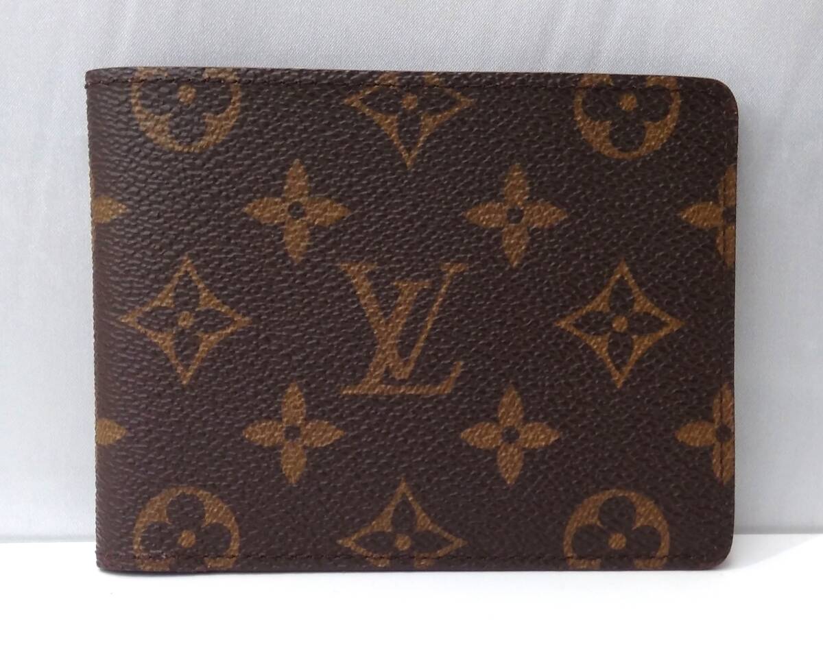 LOUIS VUITTON ルイヴィトン モノグラム RA1915 ポルトフォイユミュルティプル 二つ折り財布 カード入れ 札入れ 茶色 ブラウン