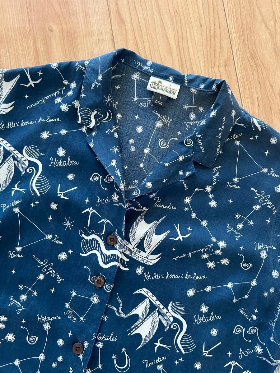 Patagonia アロハシャツ レディース S パタロハ 星座 中古 Patagonia アロハシャツ レディース S パタロハ 星座 中古