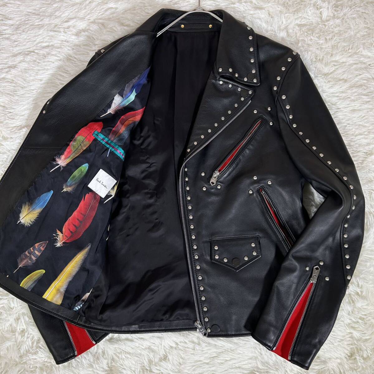 極美品】Paul Smith ポールスミス ダブルライダースジャケット 極美品】Paul Smith ポールスミス ダブルライダースジャケット