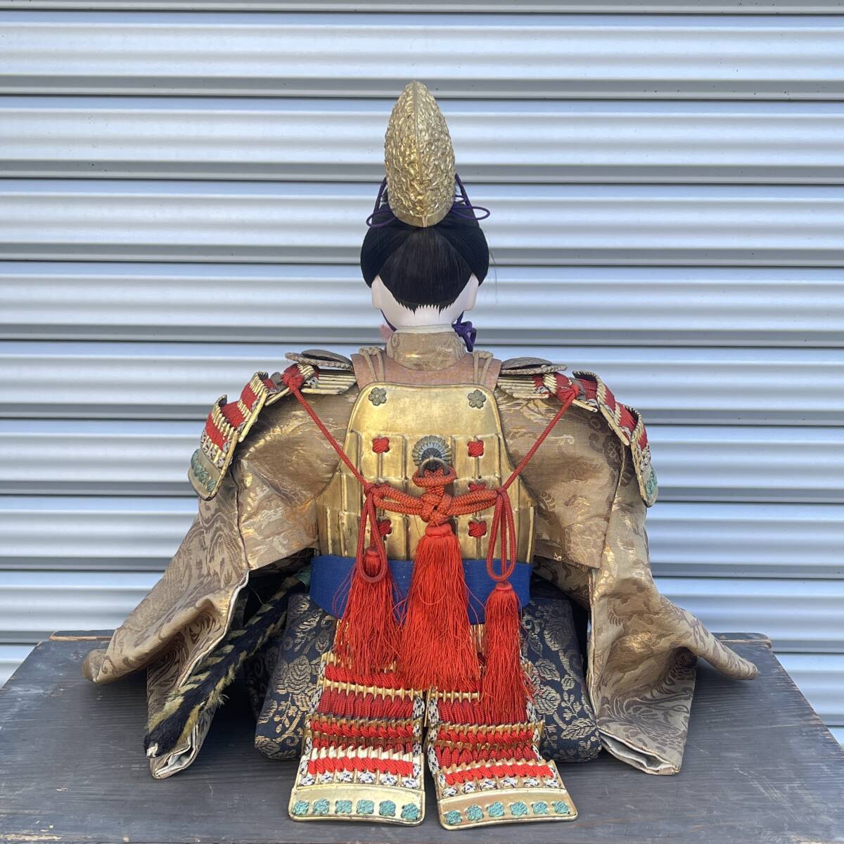 五月人形 応神天皇 京都の人形師 岡田伊三郎 明治期 飾馬 馬夫 五月人形 応神天皇 京都の人形師 岡田伊三郎 明治期 飾馬 馬夫