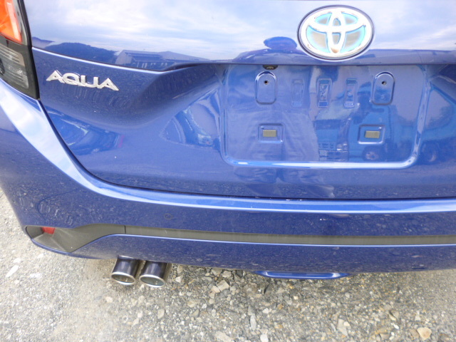 新型 アクア MXPK11 左だし マフラーカッター デュアル ダミーマフラーカッター 左出し仕様 トヨタ ステンレス