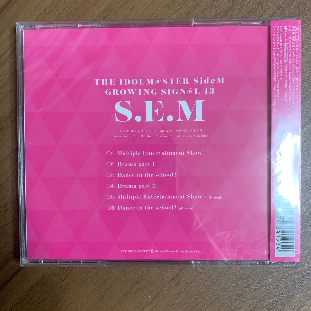 THE IDOLM@STER SideM GROWING SIGN @L 13 CD S E M メガジャケ THE IDOLM@STER SideM GROWING SIGN @L 13 CD S E M メガジャケ